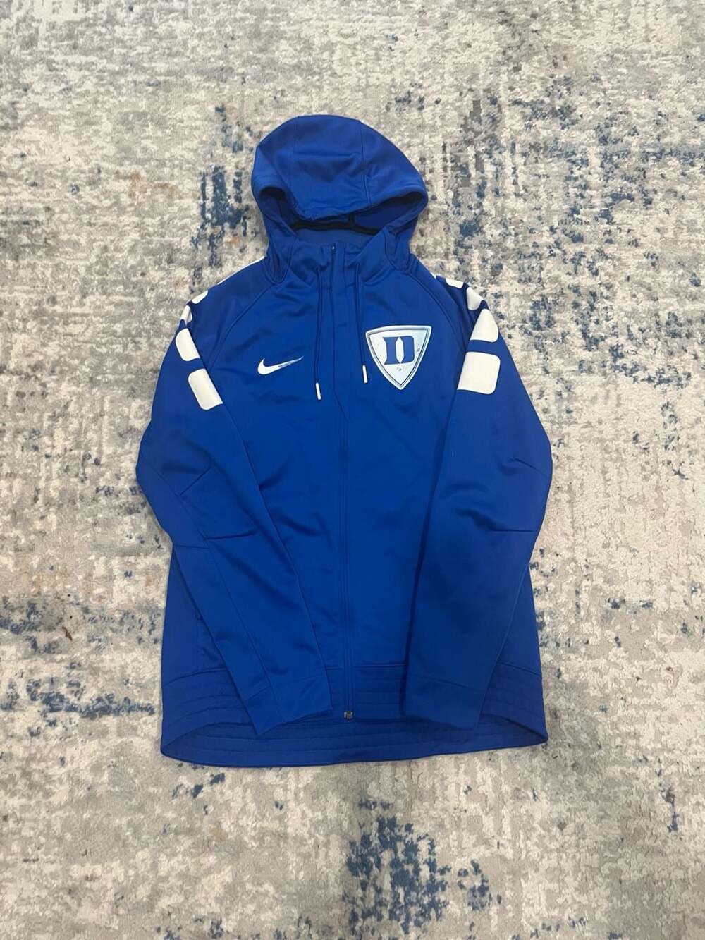 Nike Duke Blue Devils Therma-Fit Hoodie Size M Blue Full-Zip